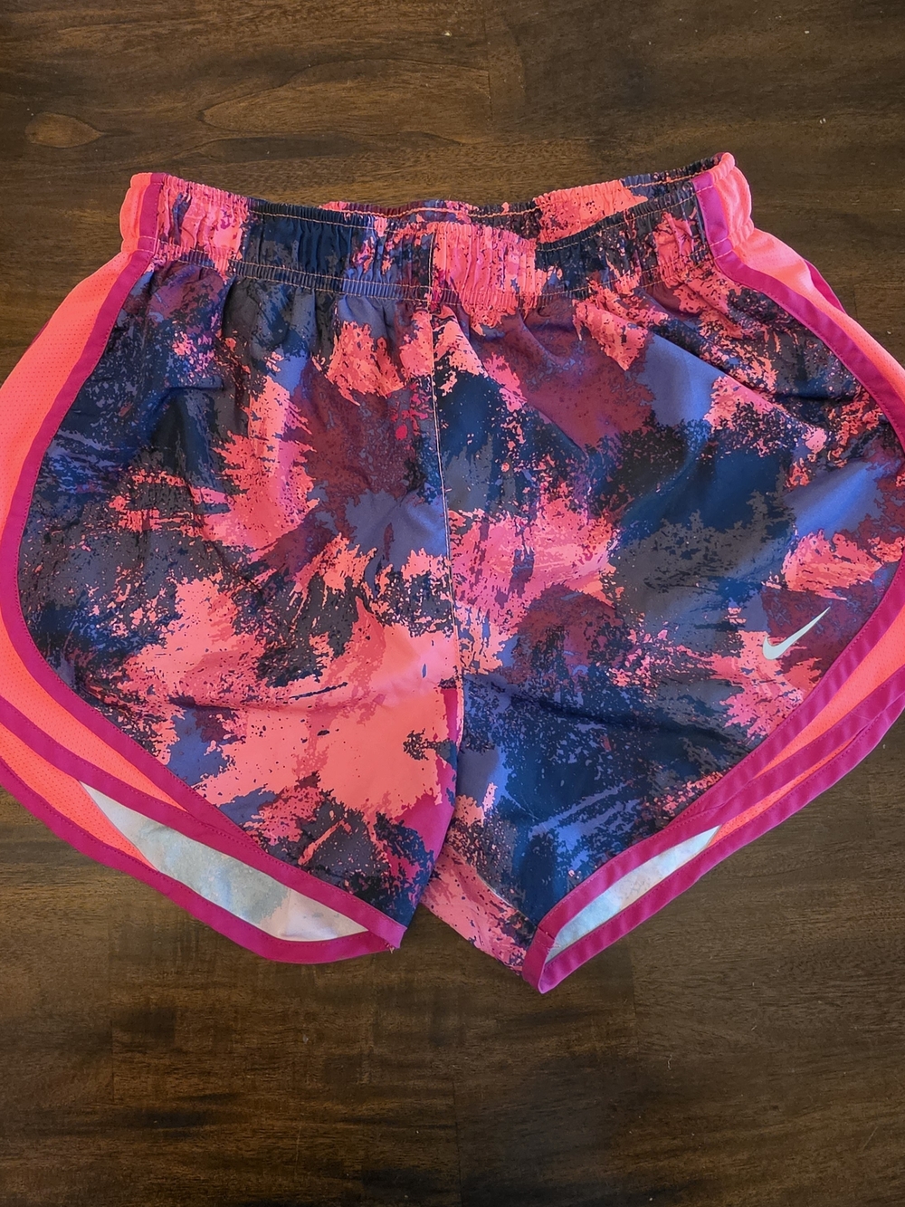 Nike Tempo Dri-FIT 3" Running Shorts Pink Splatter Abstract Camo
